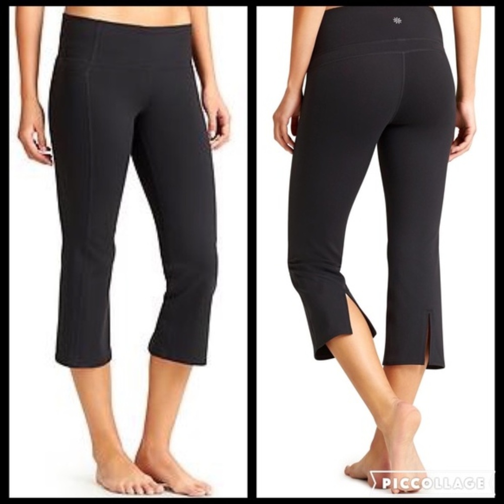 ATHLETA Power Up Womens Small S Black Capri Crop